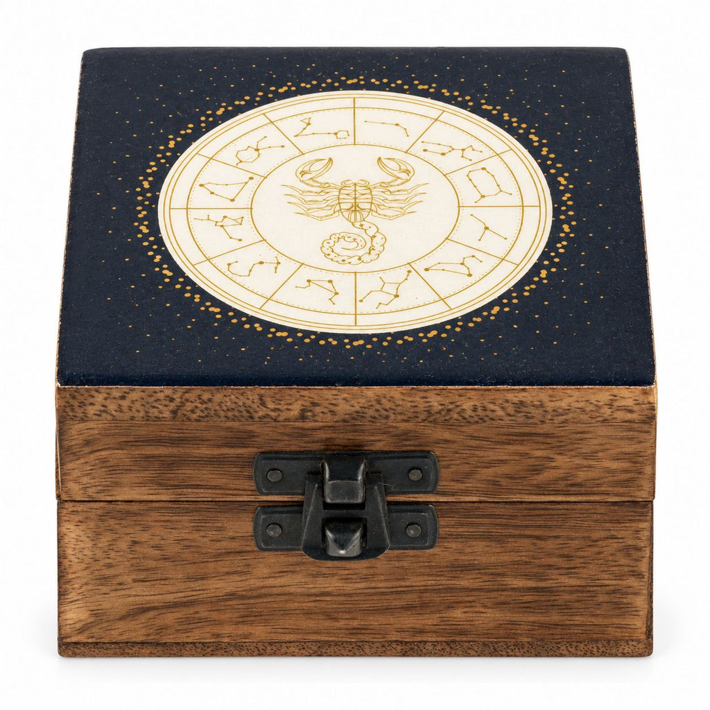 Small Enamelled Box -  Scorpio