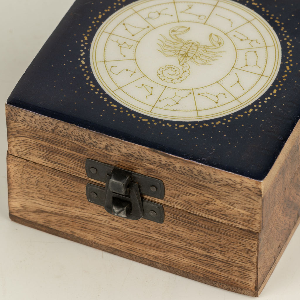 Small Enamelled Box -  Scorpio