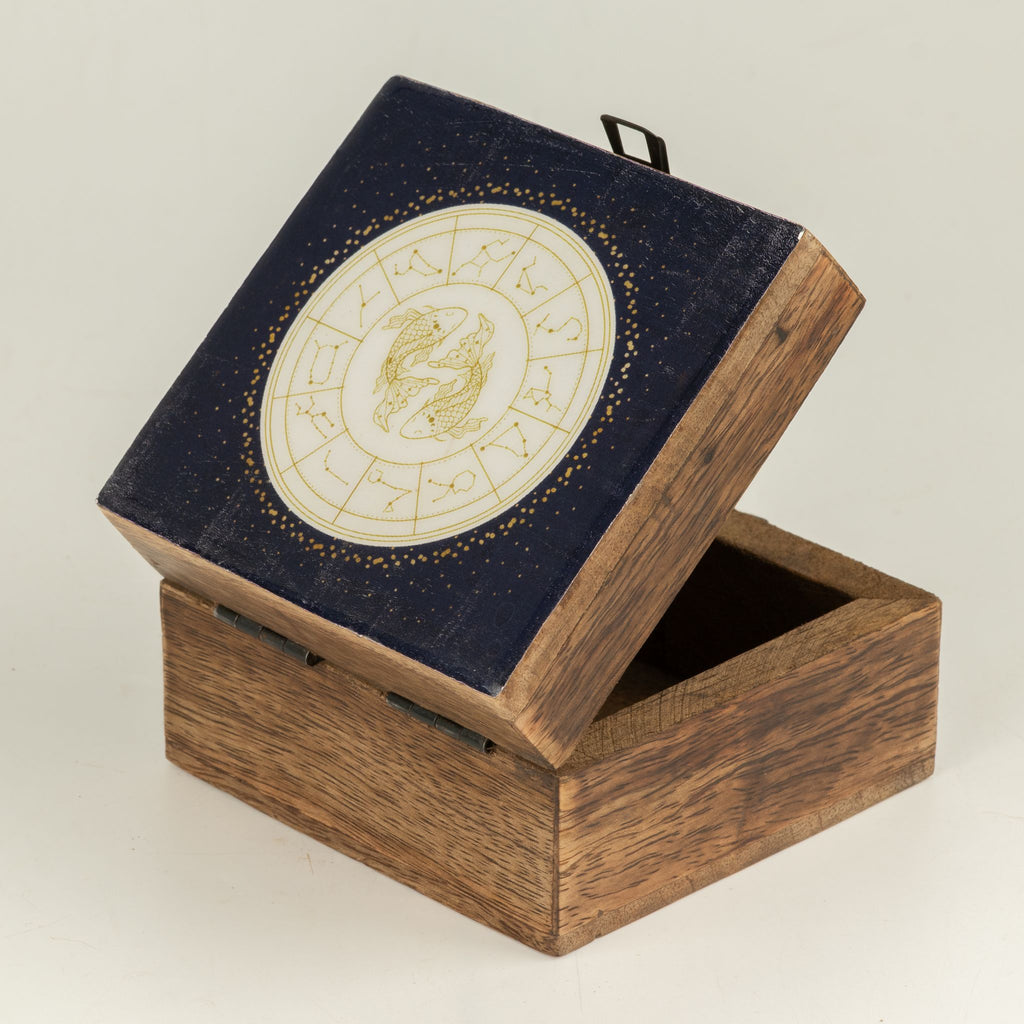 Small Enamelled Box -  Pisces