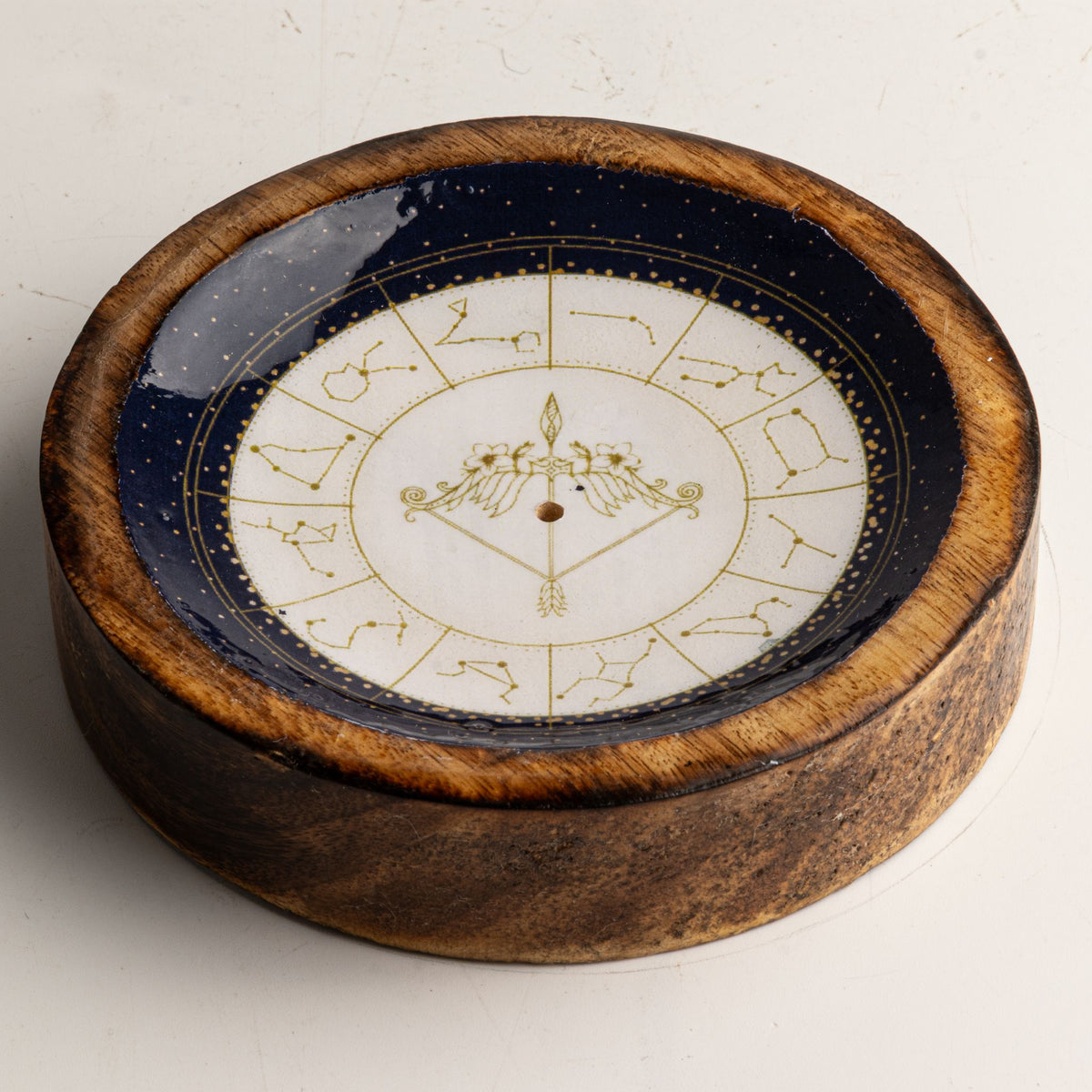 Stars Sign Mini Bowl & Incense Stick Holder - Sagittarius
