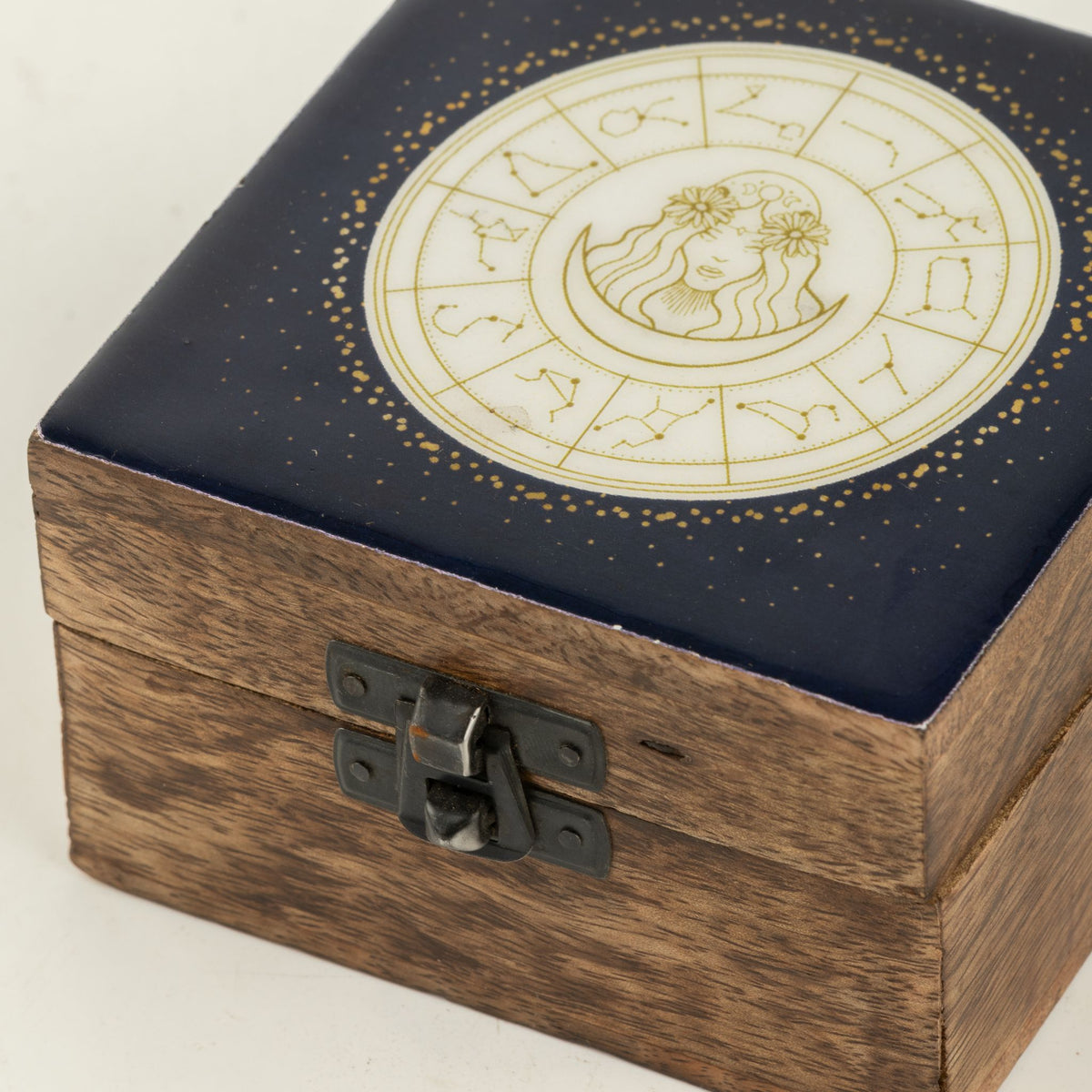 Small Enamelled Box -  Virgo