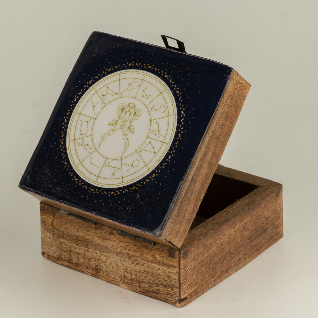 Small Enamelled Box  - Capricorn